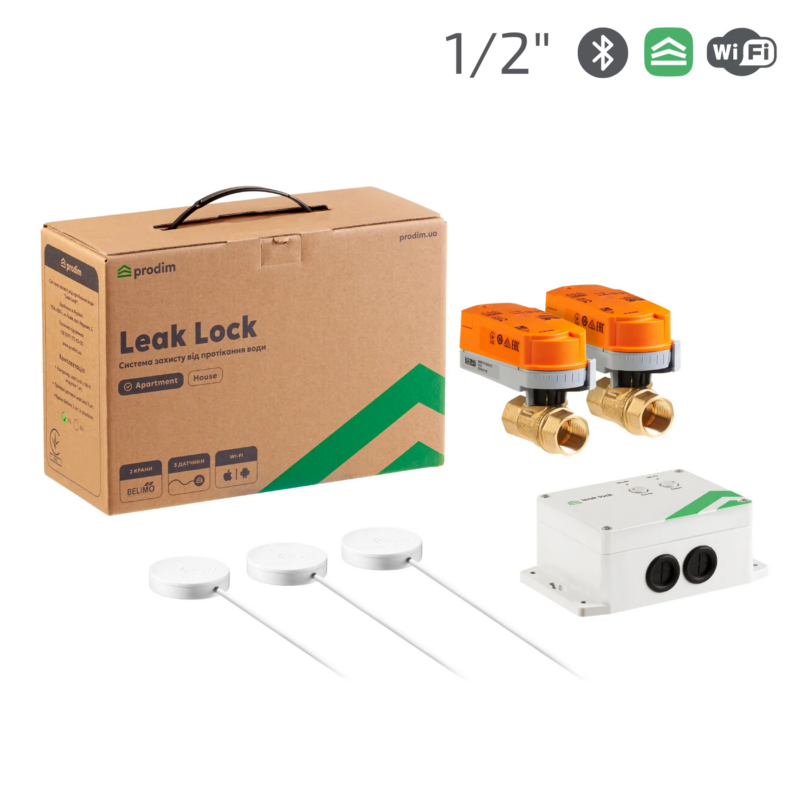 LLADP12.png Система захисту від протікання води Leak Lock Apartment double pipe 1/2
