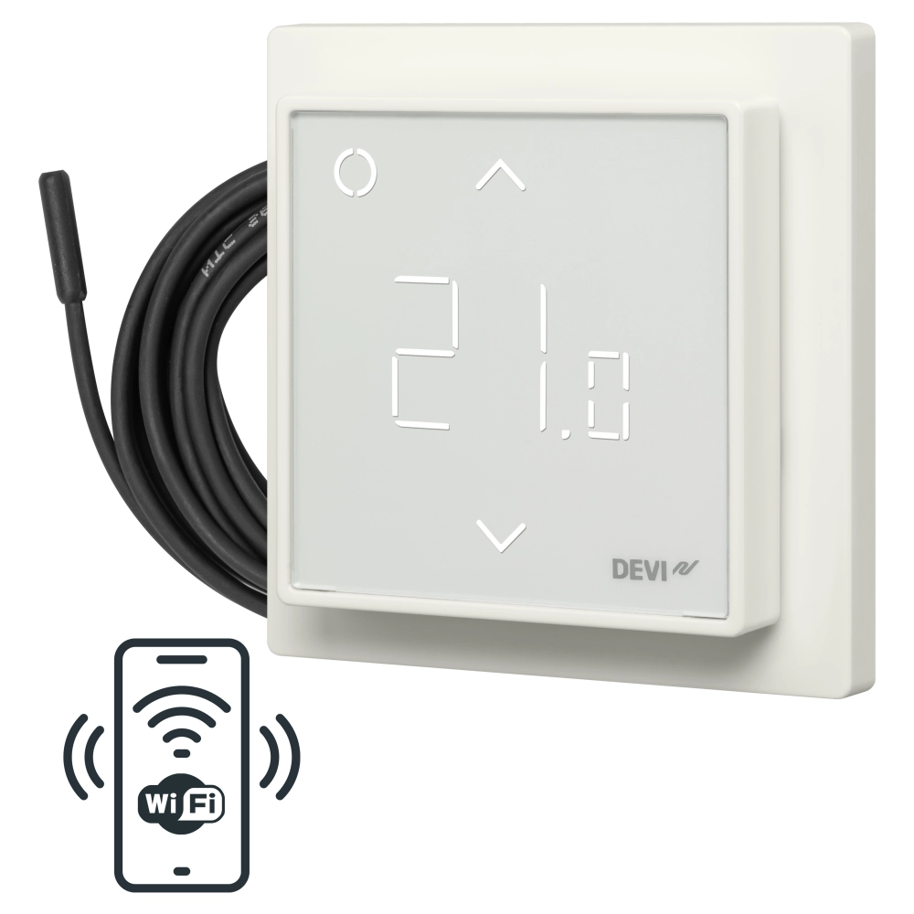 Терморегулятор для теплої підлоги DEVIreg™ Smart - Білий