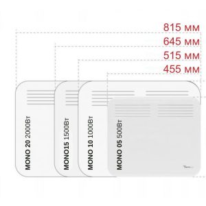2000Вт Електричний обігрівач радіаторного (інфрачервоного) типу Premier PRO