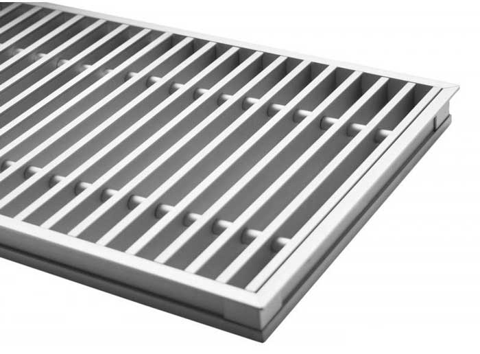 Решітка з рамкою S 250/2500 (рамка ZN + поперечна решітка)