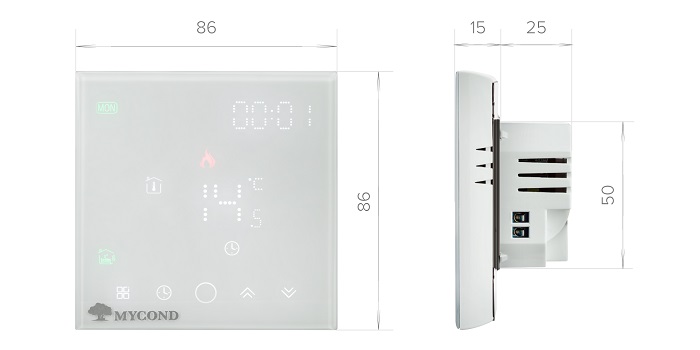 Термостат для конвектора Mycond Block WI-FI (Білий)