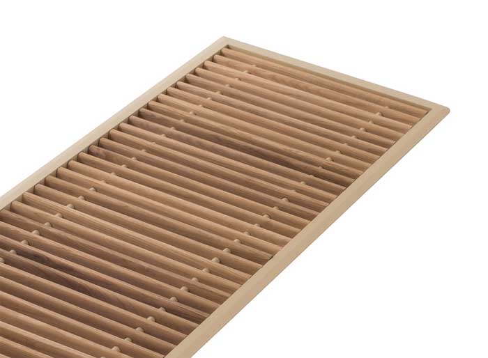 Решітка з рамкою S 400/3000 (рамка ZN + дерев'яна решітка WR)