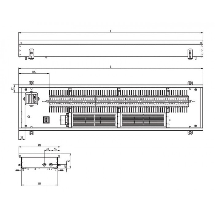Carrera SEV 250.1000.90 Electro 220 + вент. DC 24V