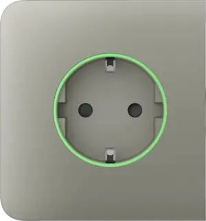 Бічна панель для вбудованої розетки Ajax SideCover (smart) Olive