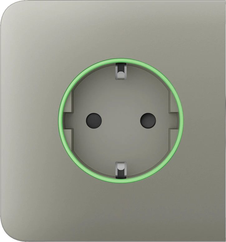 Бічна панель для вбудованої розетки Ajax SideCover (smart) Olive