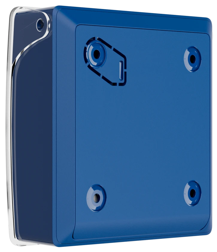 Бездротова програмована кнопка з механізмом скидання Ajax ManualCallPoint Jeweller Blue