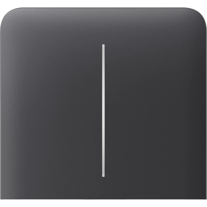 Бічна кнопка для двоклавішного вимикача Ajax SideButton (2-gang) vertical Graphite