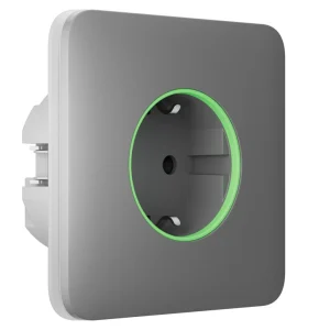 Розумна вбудована розетка з функцією моніторингу споживання електроенергії Ajax Outlet [type F] Jeweller Fog