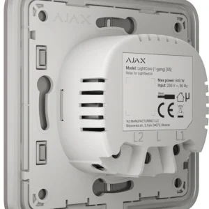 Вимикач Ajax LightSwitch прохідний Grey