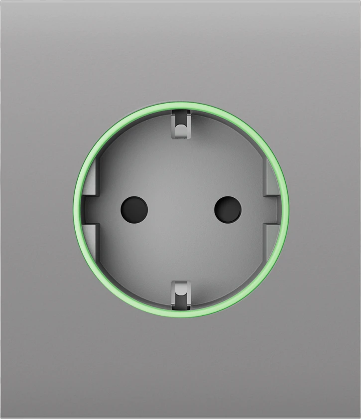 Центральна панель для вбудованої розетки Ajax СenterCover (smart) Fog