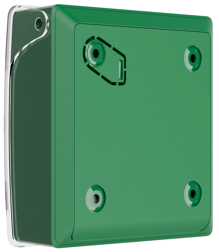 Бездротова програмована кнопка з механізмом скидання Ajax ManualCallPoint Jeweller Green