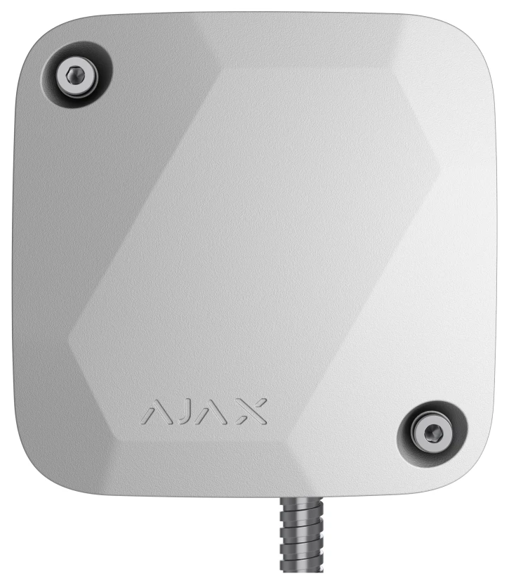 Дротовий датчик вібрації з додатковим сенсором удару Ajax SeismoProtect G3 Fibra White (117737.269.WH1)
