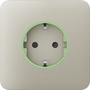 Передня панель для вбудованої розетки Ajax SoloCover (smart) Ivory