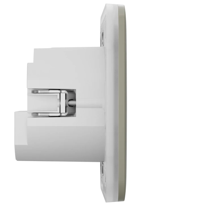 Розумна вбудована розетка з функцією моніторингу споживання електроенергії Ajax Outlet [type F] Jeweller Olive