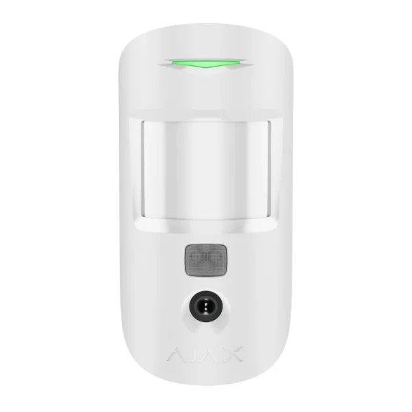 Бездротовий ІЧ датчик руху з функціями фотоверифікації тривог Ajax MotionCam S (PhOD) White