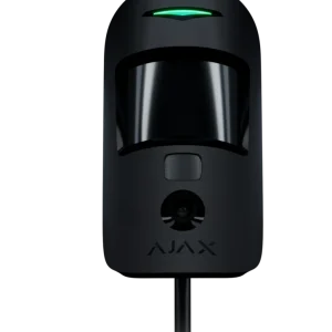 Дротовий датчик руху з фотоверифікацією Ajax MotionCam Fibra Black
