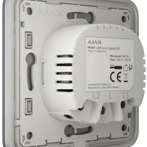 Вимикач Ajax LightSwitch прохідний Graphite
