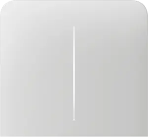 Бічна кнопка для двоклавішного вимикача Ajax SideButton (2-gang) vertical White