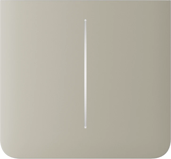 Бічна кнопка для двоклавішного вимикача Ajax SideButton (2-gang) vertical Ivory