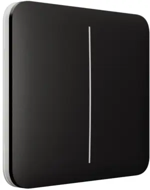 Вимикач Ajax LightSwitch 2-клавішний Black