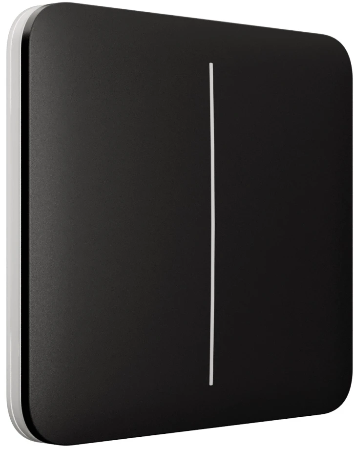 Вимикач Ajax LightSwitch 2-клавішний Black