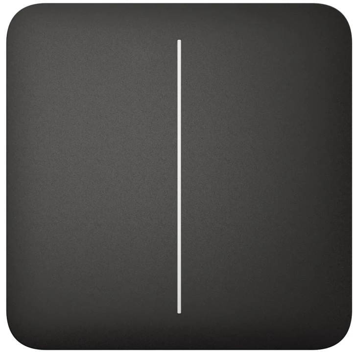Вимикач Ajax LightSwitch 2-клавішний Black