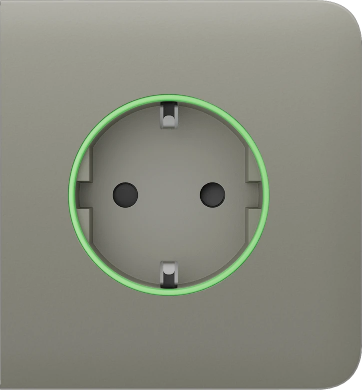 Бічна панель для вбудованої розетки Ajax SideCover (smart) Olive