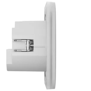 Розумна вбудована розетка з функцією моніторингу споживання електроенергії Ajax Outlet [type F] Jeweller White