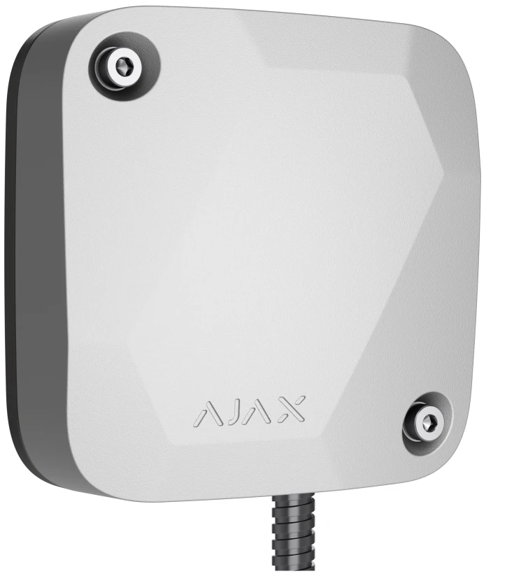 Дротовий датчик вібрації з додатковим сенсором удару Ajax SeismoProtect G3 Fibra White (117737.269.WH1)