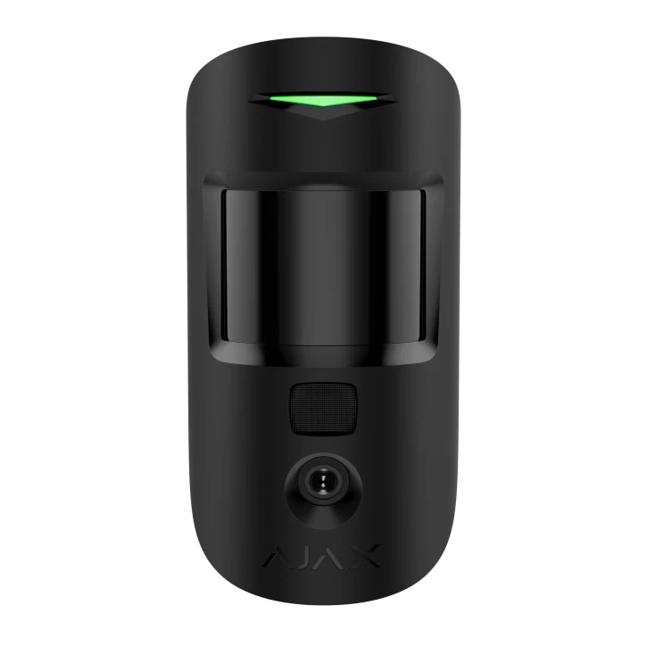 Бездротовий ІЧ датчик руху з функціями фотоверифікації тривог Ajax MotionCam S (PhOD) Black