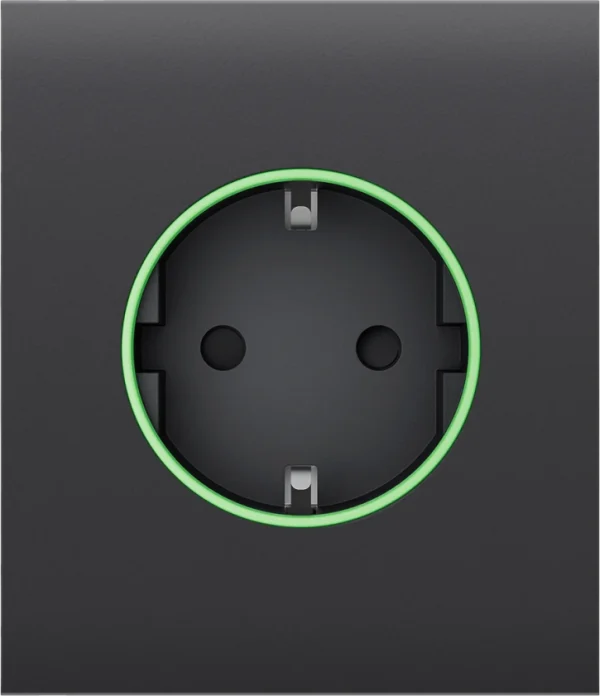 Центральна панель для вбудованої розетки Ajax СenterCover (smart) Graphite