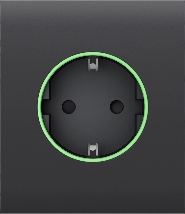 Центральна панель для вбудованої розетки Ajax СenterCover (smart) Graphite