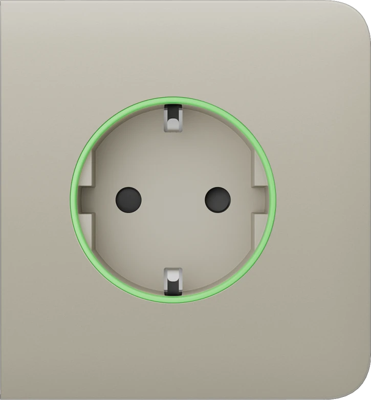 Бічна панель для вбудованої розетки Ajax SideCover (smart) Ivory