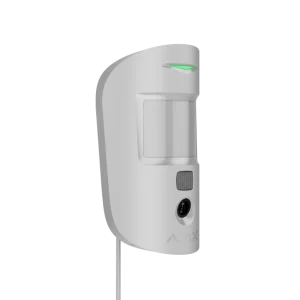 Дротовий датчик руху Ajax MotionCam Fibra (PhOD) з підтримкою фотоверифікації тривог, функцій «Фото за запитом» і «Фото за сценарієм» White