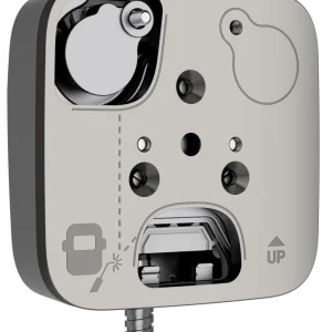 Дротовий датчик вібрації з додатковим сенсором удару Ajax SeismoProtect G3 Fibra White (117737.269.WH1)