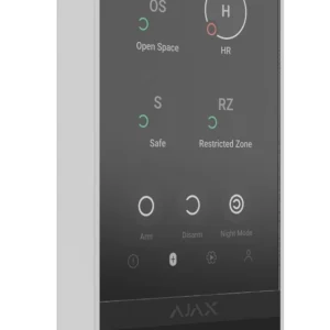 Бездротова клавіатура з сенсорним екраном Ajax KeyPad TouchScreen White