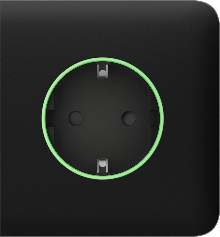 Бічна панель для вбудованої розетки Ajax SideCover (smart) Black