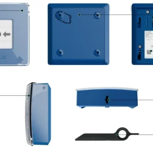 Бездротова програмована кнопка з механізмом скидання Ajax ManualCallPoint Jeweller Yellow