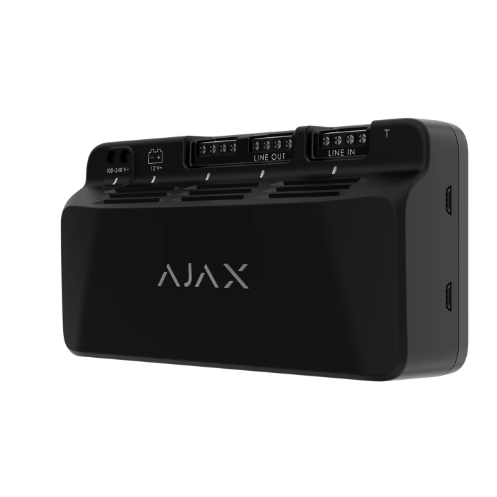 Модуль для додаткового живлення Ajax Superior LineSupply (45 W) Fibra Black (aFIBRA 26.2)