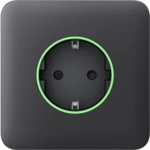 Передня панель для вбудованої розетки Ajax SoloCover (smart) Graphite