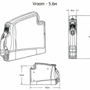 Шланг у касеті Vroom. 2 варіанти тривалості