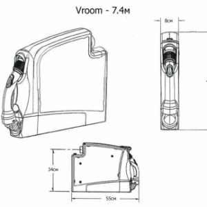 Шланг у касеті Vroom. 2 варіанти тривалості