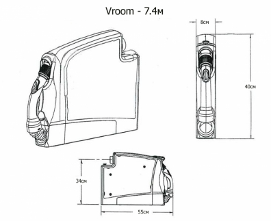 Шланг у касеті Vroom. 2 варіанти тривалості