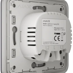 Вимикач Ajax LightSwitch 2-клавішний Graphite
