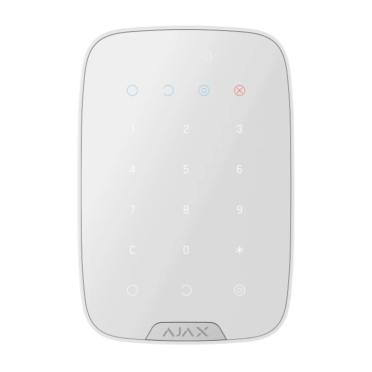 Бездротова сенсорна клавіатура Ajax KeyPad S Plus White