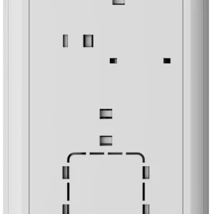 Дротова клавіатура з сенсорним екраном Ajax KeyPad TouchScreen Fibra White