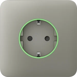Передня панель для вбудованої розетки Ajax SoloCover (smart) Olive