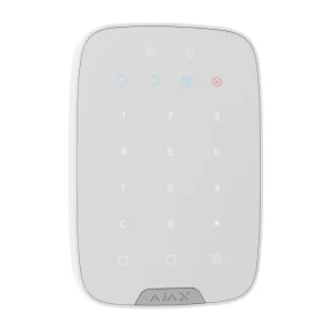 Бездротова сенсорна клавіатура Ajax KeyPad S Plus White