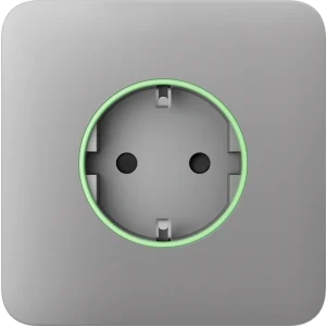 Передня панель для вбудованої розетки Ajax SoloCover (smart) Fog