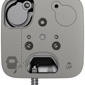 Дротовий датчик вібрації з додатковим сенсором удару Ajax SeismoProtect G3 Fibra Black (98422.269.BL1)